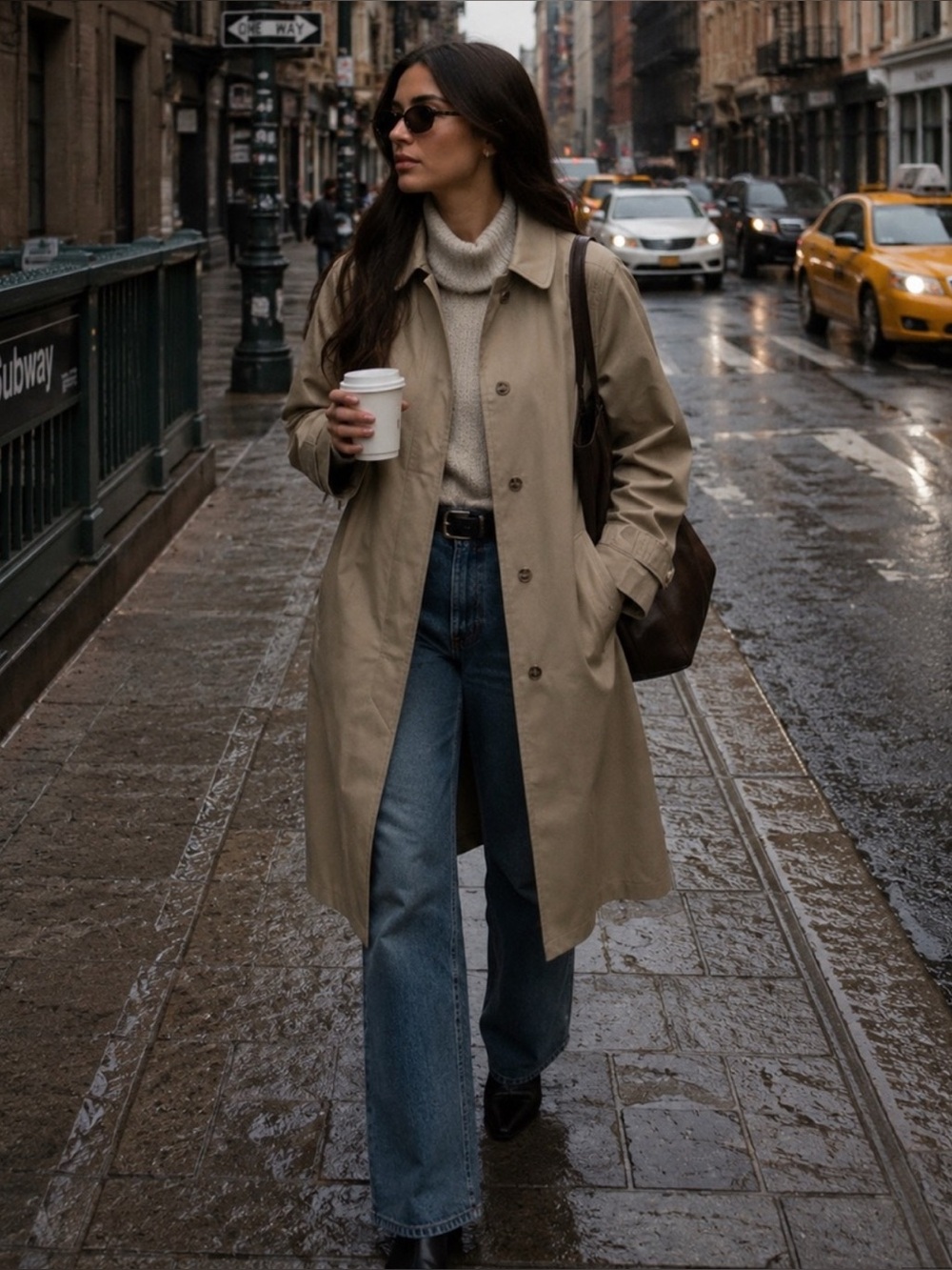 London Fog Tan Trench Coat Main Coat size 16 used L 43 pit to pit 22 Arm 23”